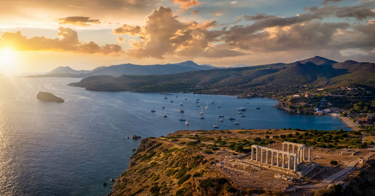 Athens in 4 Days: aerial view of Sounio