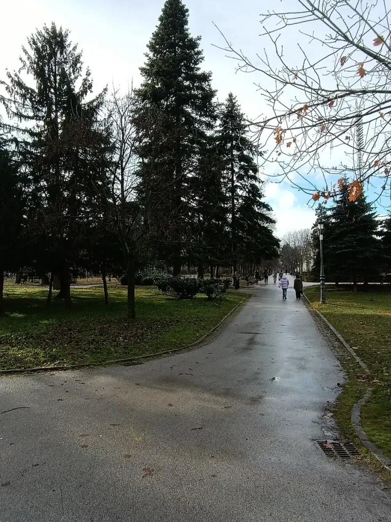 Visitors strolling through Borisova Gradina Park in central Sofia, a highlight for any 2 days itinerary.