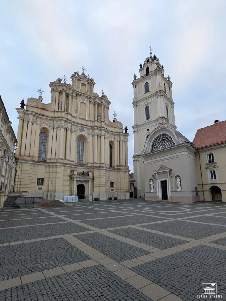 Baroque-style Church of St. Johns located within Vilnius University, part of your 3 days Vilnius itinerary.